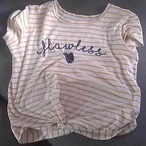 Cute tea shit crop top